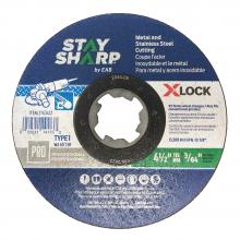 EAB 2143412 - 4 1/2" x 60 Grit X-Lock Quick Change Metal Cutting Flat Wheel Type 1