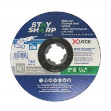 EAB 2143422 - 5" x 60 Grit X-Lock Quick Change Metal Cutting Flat Wheel Type 1