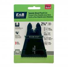 EAB 1070492 - 2 3/4" HCS Speedy Flush Cut (Wood) (3 Pack) Professional Oscillating Accessory