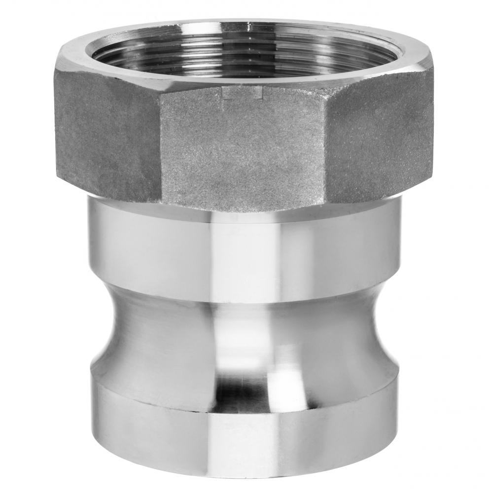 Cam and Groove Fitting - Aluminum - Type A - 1/2&#34; Adapter x 1/2&#34; Female NPT<span class=' ItemWarning' style='display:block;'>Item is usually in stock, but we&#39;ll be in touch if there&#39;s a problem<br /></span>