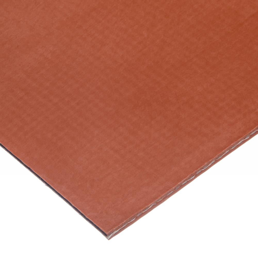 Fiberglass Fabric-Reinforced Silicone Rubber Sheet with High Temp Adhesive - 70A<span class=' ItemWarning' style='display:block;'>Item is usually in stock, but we&#39;ll be in touch if there&#39;s a problem<br /></span>
