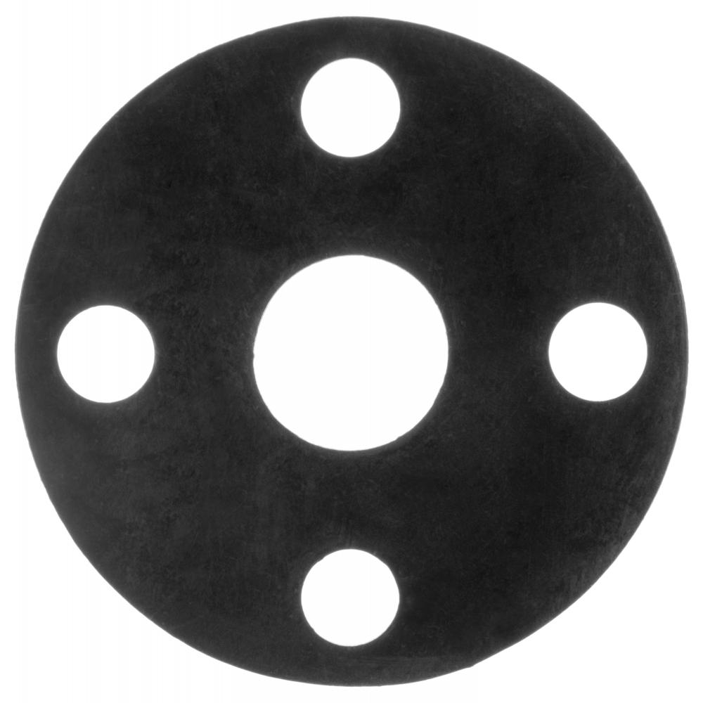 Full Face Viton Rubber Flange Gasket for 1&#34; Pipe - 1/16&#34; Thick - Class 300<span class=' ItemWarning' style='display:block;'>Item is usually in stock, but we&#39;ll be in touch if there&#39;s a problem<br /></span>