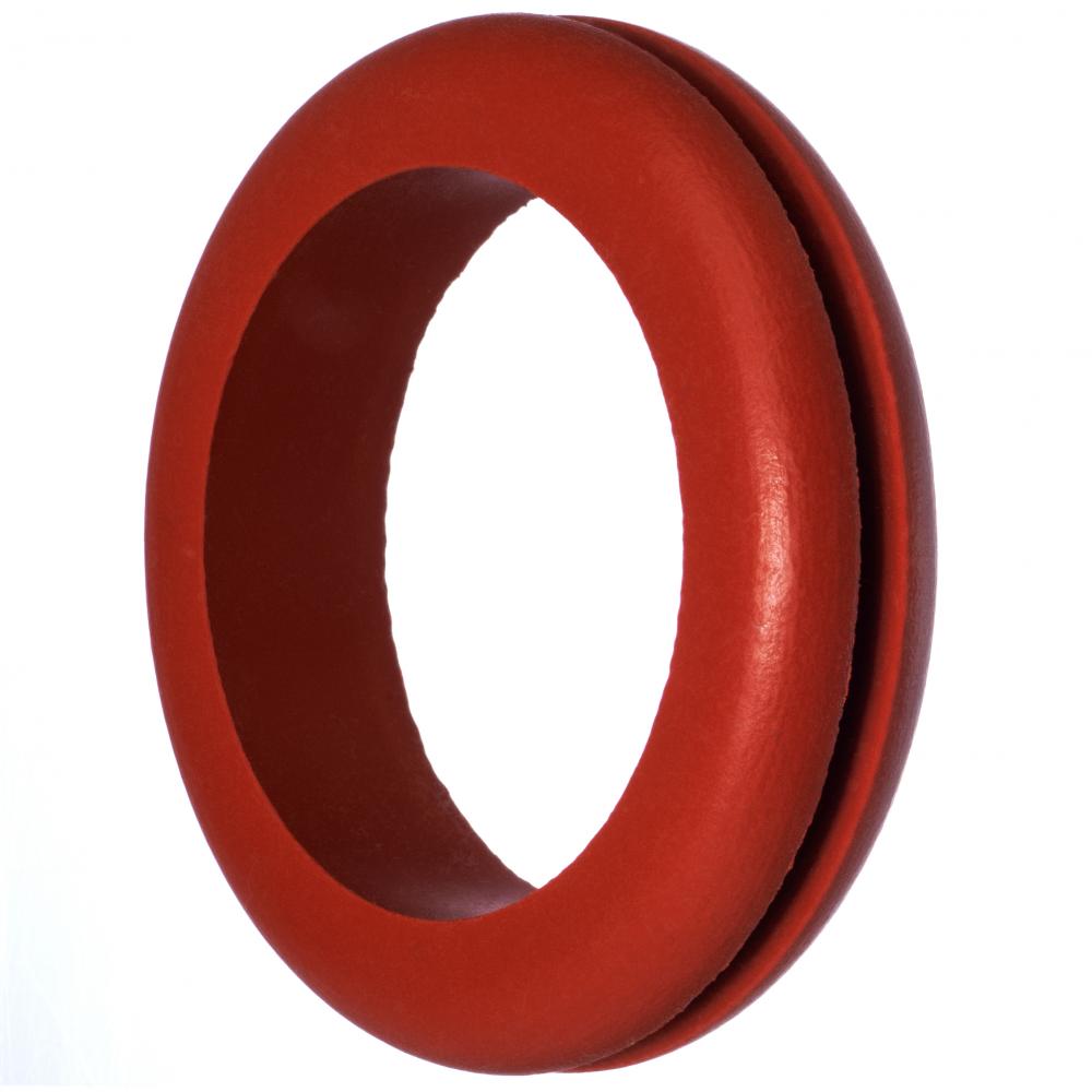 Silicone Rubber Push-In Grommet for 1&#34; Hole ID and 1/16&#34; Edge Thickness - 3/8&#34; I<span class=' ItemWarning' style='display:block;'>Item is usually in stock, but we&#39;ll be in touch if there&#39;s a problem<br /></span>
