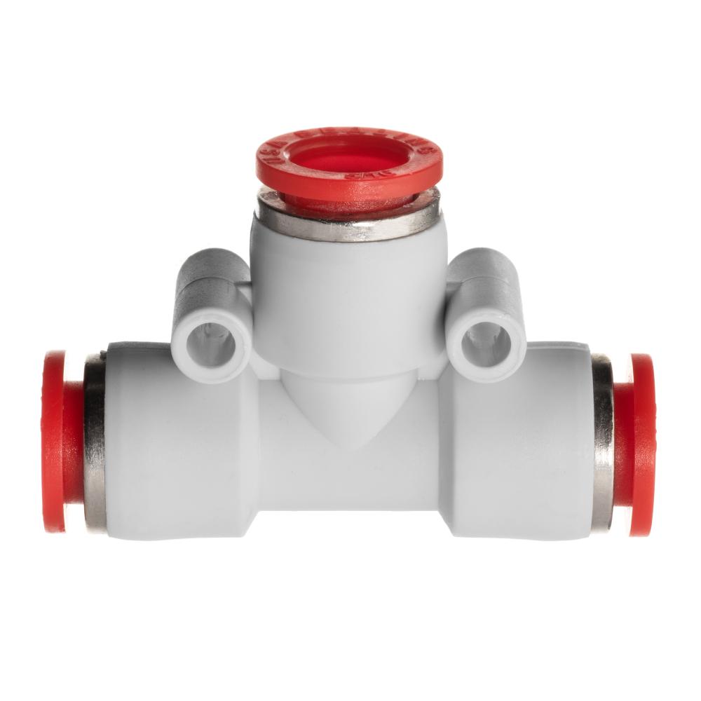 Push to Connect Tube Fitting - Polybutylene Plastic - Union Tee - 4mm Tube OD<span class=' ItemWarning' style='display:block;'>Item is usually in stock, but we&#39;ll be in touch if there&#39;s a problem<br /></span>