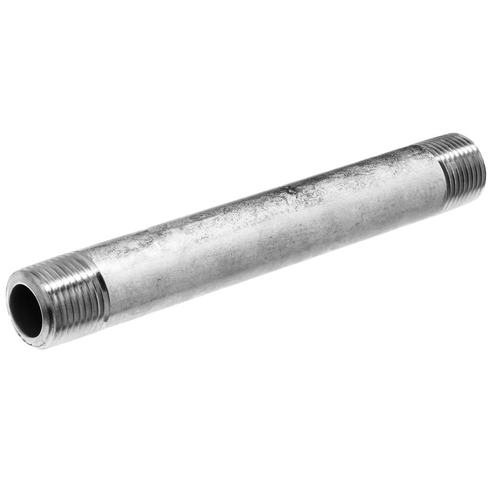 Pipe Fitting - 304 Stainless Steel - Schedule 80 - Pipe Nipple (Threaded on Both<span class=' ItemWarning' style='display:block;'>Item is usually in stock, but we&#39;ll be in touch if there&#39;s a problem<br /></span>