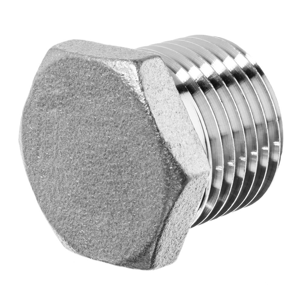 Pipe Fitting - Galvanized Steel - Instrumentation - Hex Head Plug - 1/4&#34; NPT Mal<span class=' ItemWarning' style='display:block;'>Item is usually in stock, but we&#39;ll be in touch if there&#39;s a problem<br /></span>