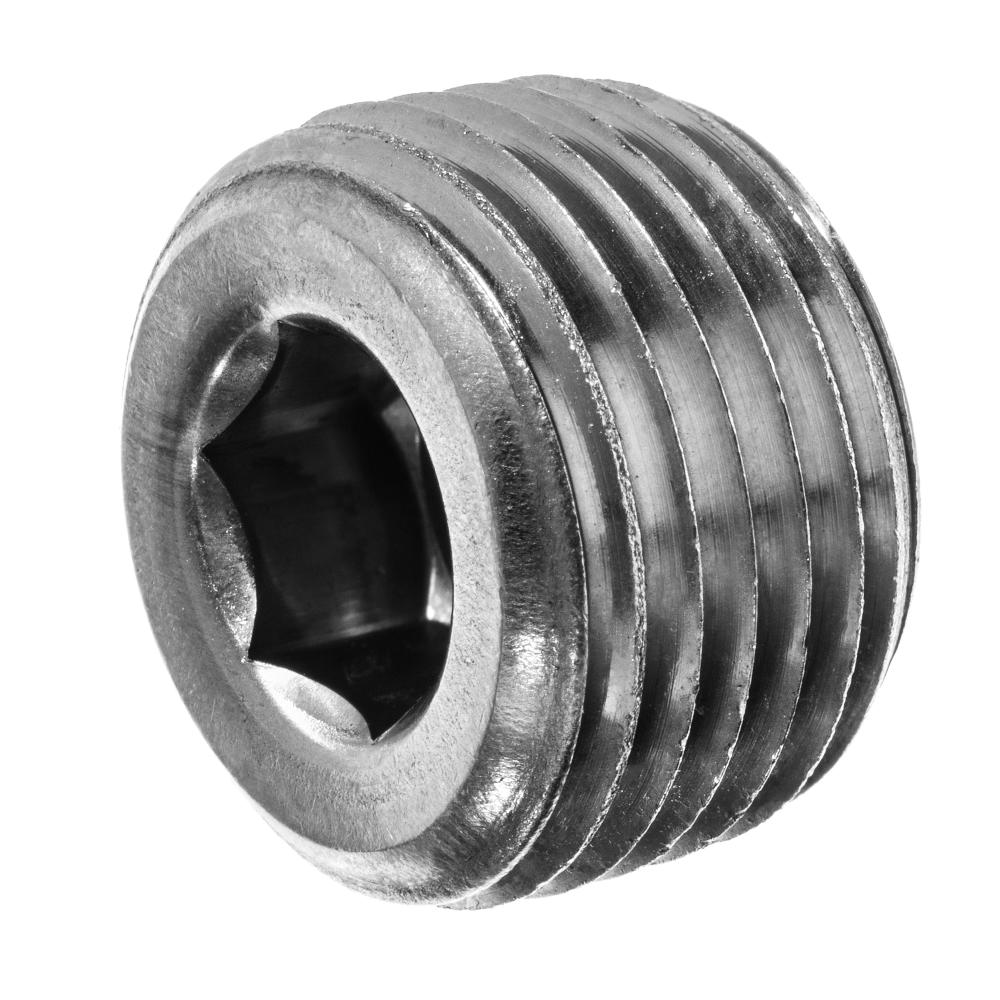 Pipe Fitting - 316 Stainless Steel - Instrumentation - Hex Socket Plug - 1/8&#34; NP<span class=' ItemWarning' style='display:block;'>Item is usually in stock, but we&#39;ll be in touch if there&#39;s a problem<br /></span>