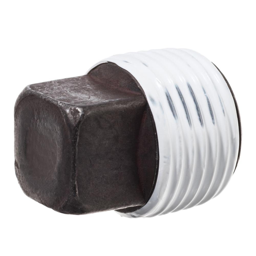 Pipe Fitting w/ Thread Sealant - Black-Coated Steel - Class 3000 - Square Head P<span class=' ItemWarning' style='display:block;'>Item is usually in stock, but we&#39;ll be in touch if there&#39;s a problem<br /></span>
