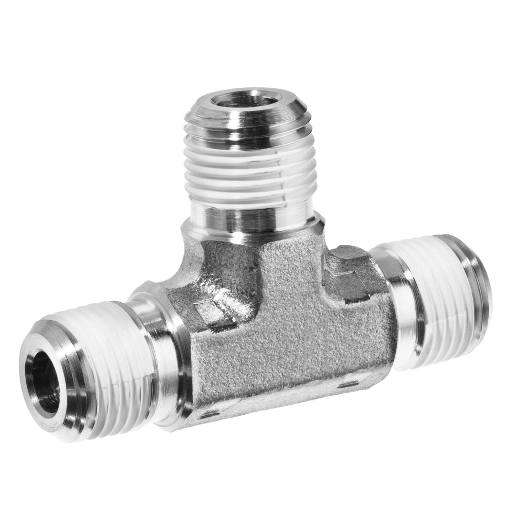 Pipe Fitting w/ Thread Sealant - Galvanized Steel - Instrumentation - Male Tee -<span class=' ItemWarning' style='display:block;'>Item is usually in stock, but we&#39;ll be in touch if there&#39;s a problem<br /></span>