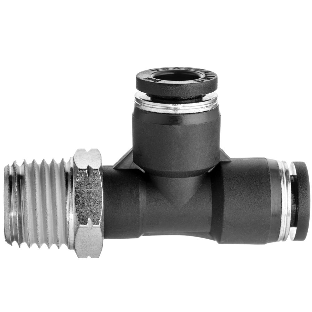 Push to Connect Tube Fitting - Nylon Plastic - Male Run Tee - 5/32&#34; Tube OD x 1/<span class=' ItemWarning' style='display:block;'>Item is usually in stock, but we&#39;ll be in touch if there&#39;s a problem<br /></span>