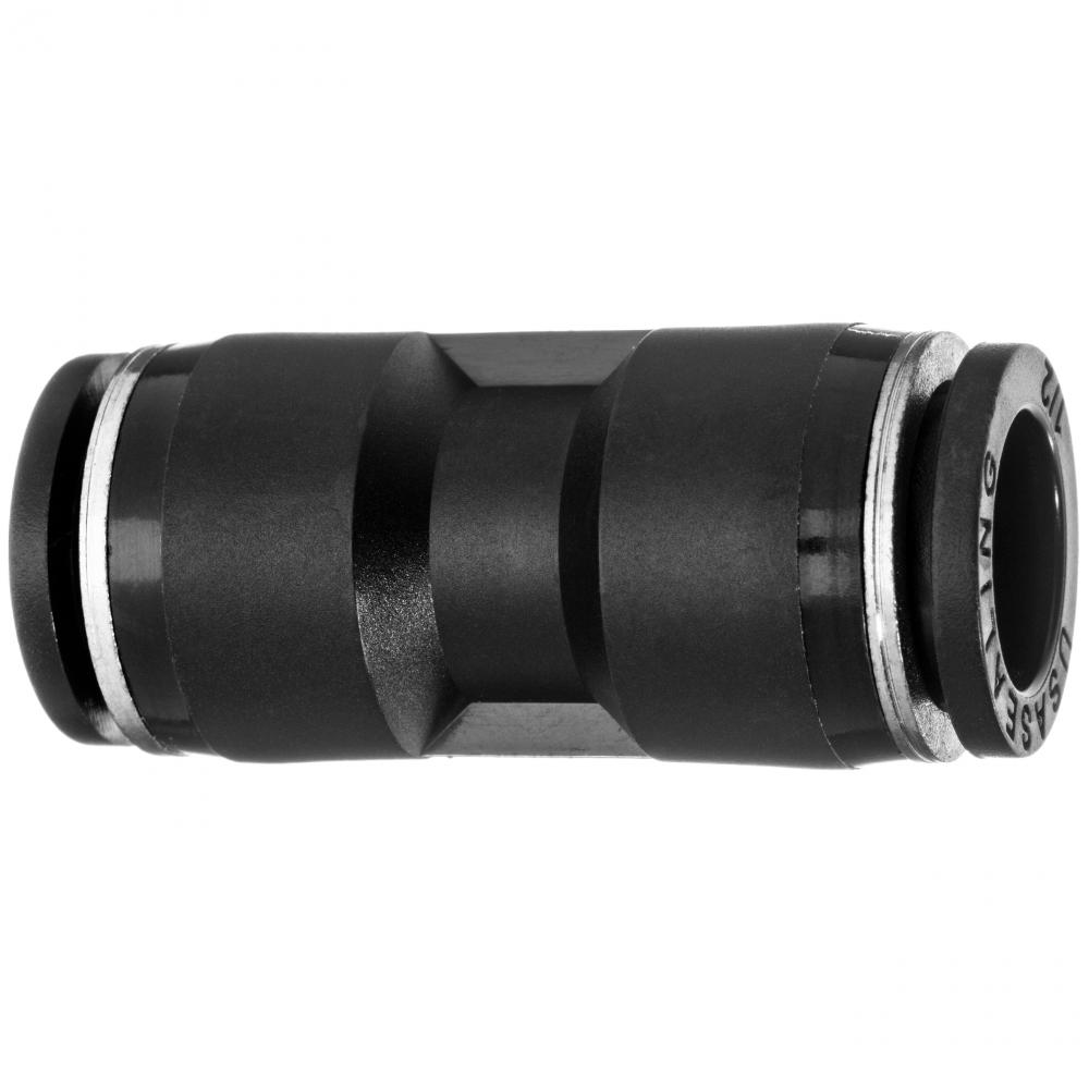 Push to Connect Tube Fitting - Nylon Plastic - Union - 4mm Tube OD<span class=' ItemWarning' style='display:block;'>Item is usually in stock, but we&#39;ll be in touch if there&#39;s a problem<br /></span>