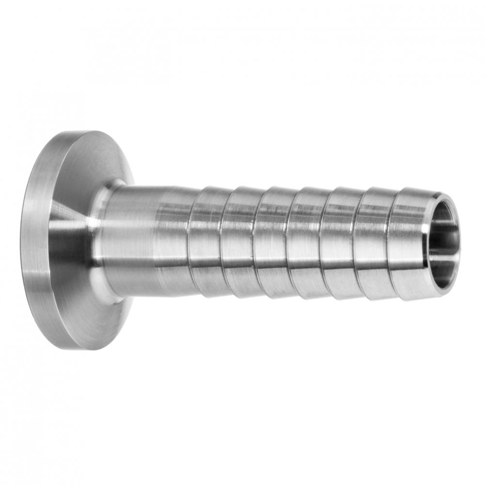 Sanitary Fitting - 316 Stainless Steel - Barbed Hose Adapter - 1/2&#34; Quick-Clamp<span class=' ItemWarning' style='display:block;'>Item is usually in stock, but we&#39;ll be in touch if there&#39;s a problem<br /></span>