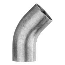 USA Sealing ZUSA-STF-BW-87 - Sanitary Fitting - 304 Stainless Steel Dull - Butt Weld - Short 45Â° Elbow - 1" T