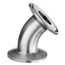 USA Sealing ZUSA-STF-QC-71 - Sanitary Fitting - 304 Stainless Steel - Quick-Clamp - 45Â° Elbow - 1" Tube OD