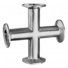 USA Sealing ZUSA-STF-QC-374 - Sanitary Fitting - 316 Stainless Steel - Quick-Clamp - Cross - 1" Tube OD