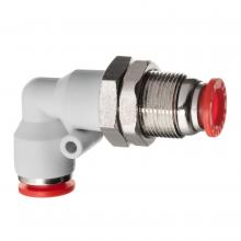 USA Sealing ZUSA-PTC-PBT-1014 - Push to Connect Tube Fitting - Polybutylene Plastic - Bulkhead Union Elbow - 4mm