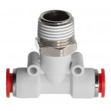 USA Sealing ZUSA-PTC-PBT-463 - Push to Connect Tube Fitting - Polybutylene Plastic - Male Branch Tee - 4mm Tube