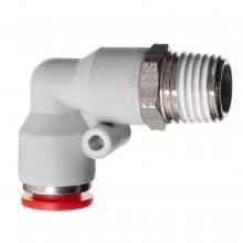 USA Sealing ZUSA-PTC-PBT-233 - Push to Connect Tube Fitting - Polybutylene Plastic - Male Elbow - 4mm Tube OD x
