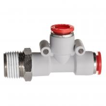 USA Sealing ZUSA-PTC-PBT-581 - Push to Connect Tube Fitting - Polybutylene Plastic - Male Run Tee - 5/32" Tube