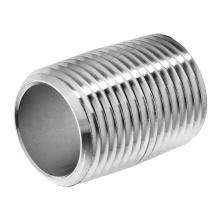 USA Sealing ZUSA-PF-905 - Pipe Fitting - 304 Stainless Steel - Schedule 40 - Close Nipple - 1/8" NPT Male