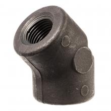 USA Sealing ZUSA-PF-6526 - Pipe Fitting - Black-Coated Steel - Class 3000 - 45 Degree Elbow - 1/4" NPT Fema