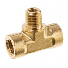 USA Sealing ZUSA-PF-5077 - Pipe Fitting - Brass - Instrumentation - Branch Tee - 1/4" NPT Female x NPT Male