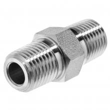 USA Sealing ZUSA-PF-5310 - Pipe Fitting - Galvanized Steel - Instrumentation - Hex Nipple - 1/4" NPT Male -