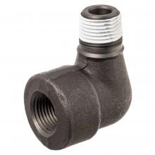 USA Sealing ZUSA-PF-6653 - Pipe Fitting w/ Thread Sealant - Black-Coated Steel - Class 3000 - Street Elbow
