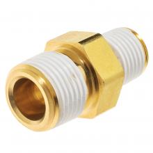 USA Sealing ZUSA-PF-5157 - Pipe Fitting w/ Thread Sealant - Brass - Instrumentation - Reducing Hex Nipple -