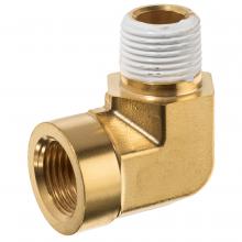 USA Sealing ZUSA-PF-5218 - Pipe Fitting w/ Thread Sealant - Brass - Instrumentation - Street Elbow - 1/4" N