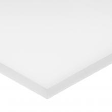 USA Sealing BULK-PS-UHMW-705 - White UHMW Plastic Sheet w/ LSE Acrylic Adhesive - 1/8" Thick x 12" Wide x 12" L