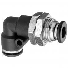 USA Sealing ZUSA-TF-PTC-1014 - Push to Connect Tube Fitting - Nylon Plastic - Bulkhead Union Elbow - 4mm Tube O