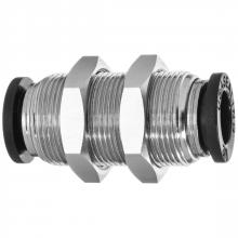 USA Sealing ZUSA-TF-PTC-1004 - Push to Connect Tube Fitting - Nylon Plastic - Bulkhead Union - 4mm Tube OD