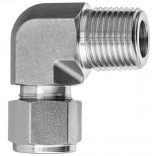 USA Sealing ZUSA-TF-CF-ST-58 - Compression Tube Fitting - Zinc-Plated Steel - Male Elbow - 1/8" Tube OD x 1/8"