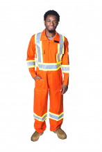White Bear IUSORS12-5XL-64 - ORANGE CSA CLASS 3 LEVEL 2 UNLINED COVERALL - 5X-LARGE