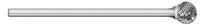 Titan Cutting Tools TB19138 - SD-42L2 1/8 DC BALL SHP BUR 1/8 SHK