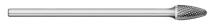 Titan Cutting Tools TB19166 - SF-42L2 1/8 DC RD TREE BUR 1/8 SHK